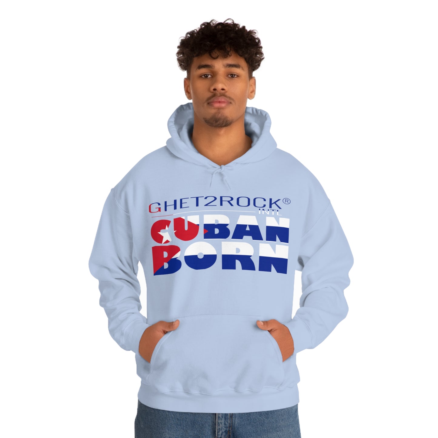 Cuban Born Unisex Heavy Blend™ Hooded Sweatshirt