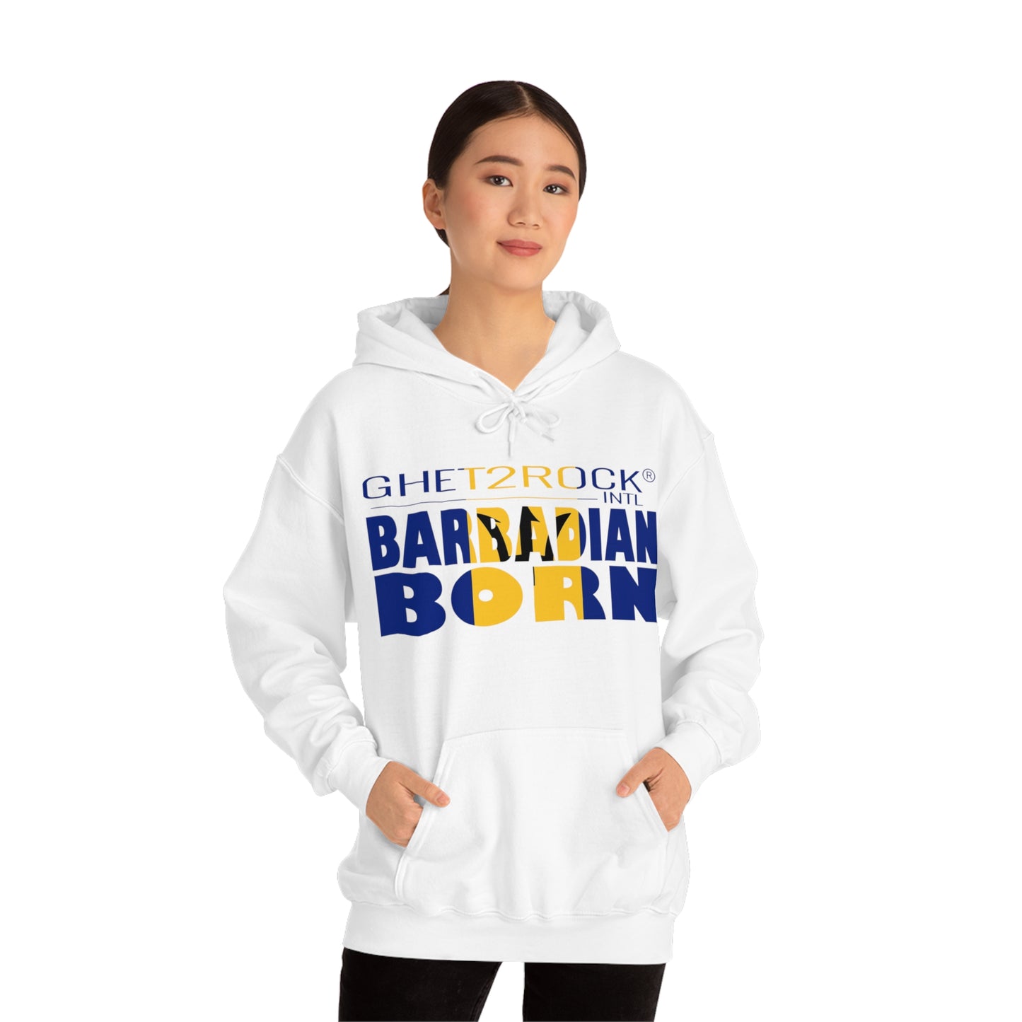 Barbadian Born Unisex Heavy Blend™ Hooded Sweatshirt