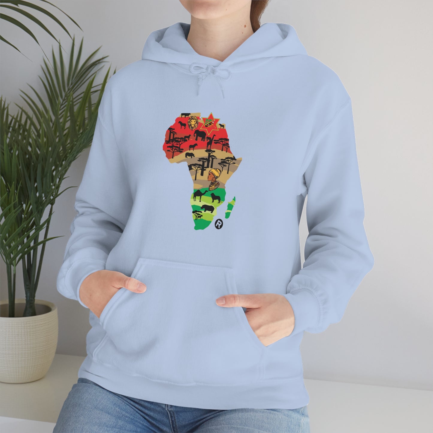 Africa Land of Yah Unisex Heavy Blend™ Hooded Sweatshirt V3