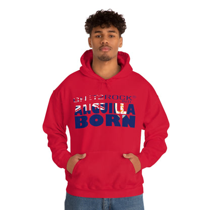 Anguilla Born Unisex Heavy Blend™ Hooded Sweatshirt