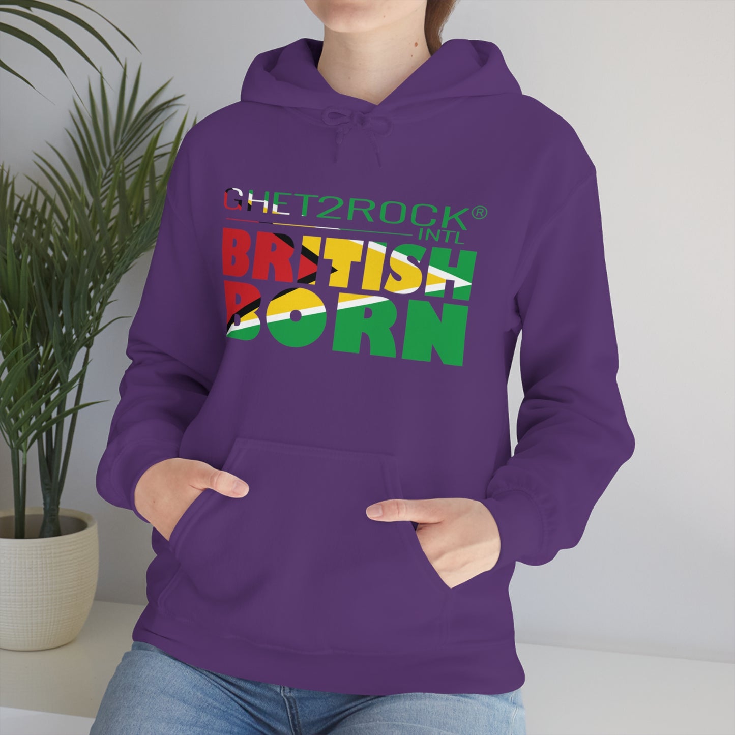 Guyana British Born Unisex Heavy Blend™ Hooded Sweatshirt
